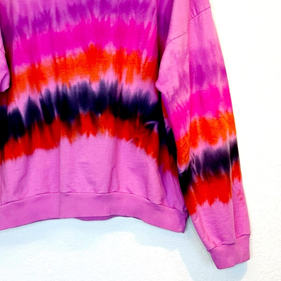Lovers + Friends Revolve Lovers Bowery Oversized Sweatshirt Tie Dye Large - Picture 9 of 11